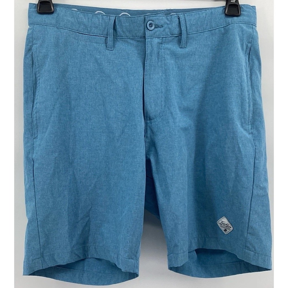 TRUNKS Surf & Swim Co - Land to Water Shorts Blue Size 30 Small Hole See Picture